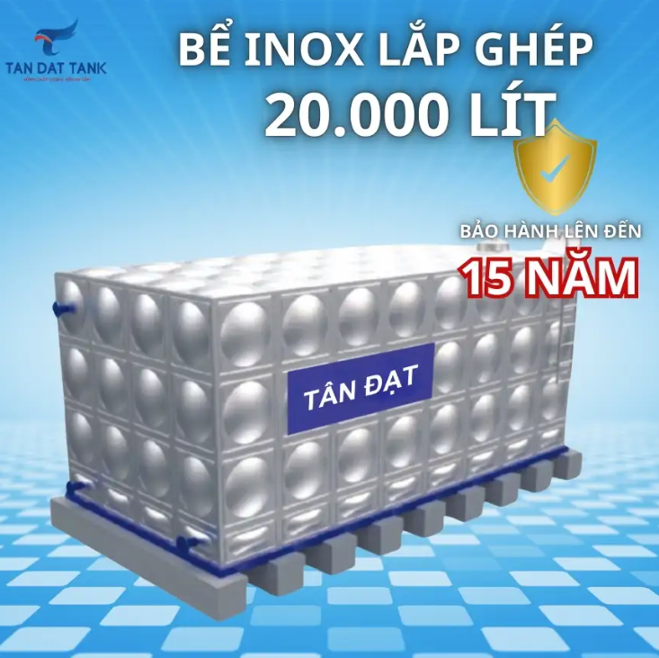 Bể inox lắp ghép - Công Ty Cổ Phần Bồn Bể Công Nghiệp Tân Đạt